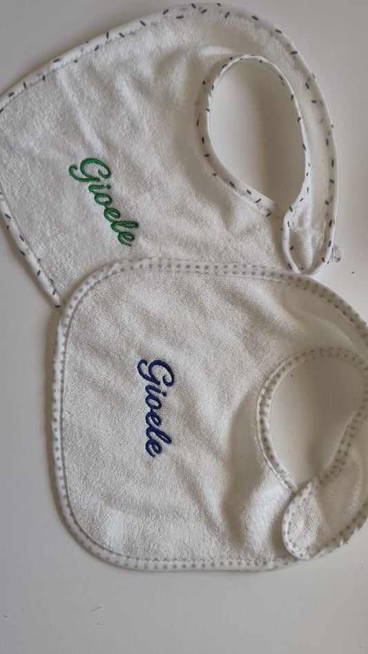 Bavaglino personalizzato con scritta